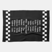 Politie zendt fonetisch noodalfabet uit theedoek (Horizontaal)