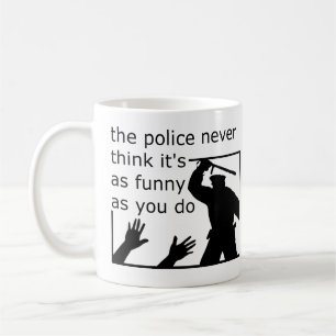 Politie Zingevoel Humor Grappige Mok