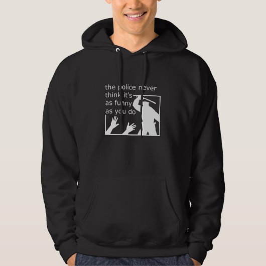 Politie Zingevoel Voor Humor T-shirt Grappig (Voorkant)