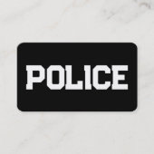 Politie Zwart Visitekaartje (Voorkant)