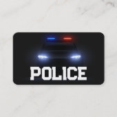 Politie Zwart Visitekaartje (Voorkant)