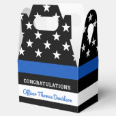 Politieacademie Aangepaste dunne blauwe lijn Bedankdoosjes (Geopend)