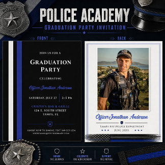 Politieacademie Afstudeer Thin Blue Line Kaart