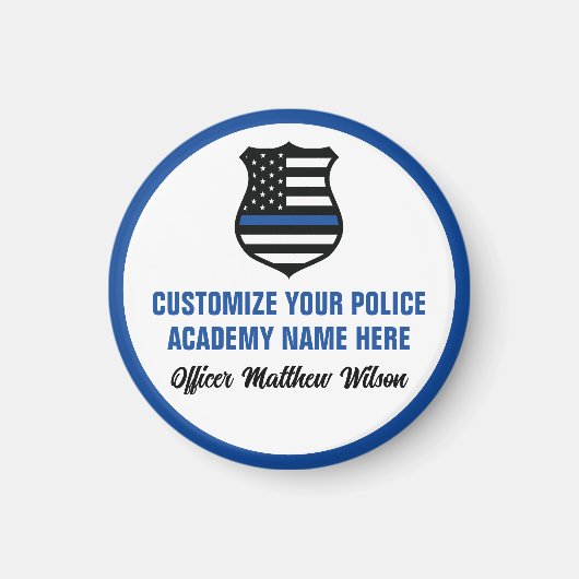 Politieacademie Afstuderen gepersonaliseerd Afstud Magneet (Voorkant)