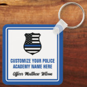 Politieacademie Afstuderen gepersonaliseerd Afstud Sleutelhanger (Achterkant)