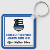 Politieacademie Afstuderen gepersonaliseerd Afstud Sleutelhanger (Achterkant)