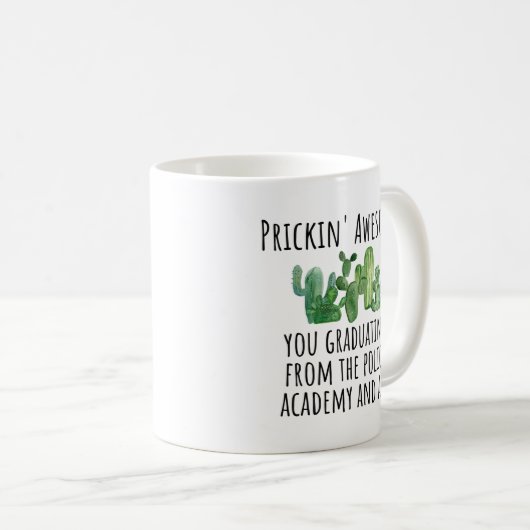 Politieacademie Afstuderen Gift Idea Koffiemok (Voorkant rechts)