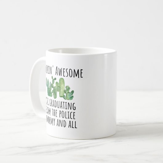 Politieacademie Afstuderen Gift Idea Koffiemok (Voorkant links)