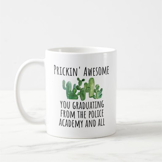 Politieacademie Afstuderen Gift Idea Koffiemok (Links)