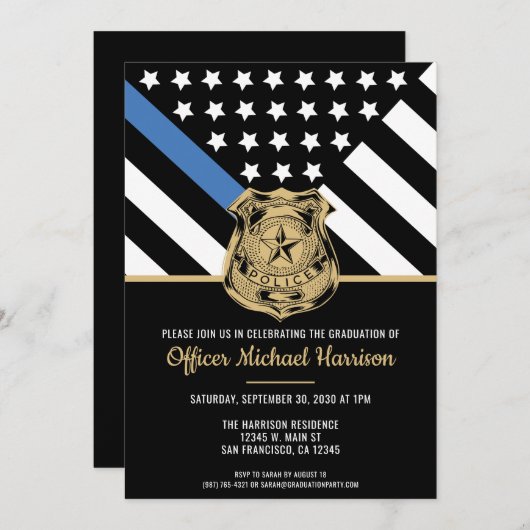 Politieacademie Afstuderen Handhavingsfunctionaris Kaart (Voorkant / Achterkant)