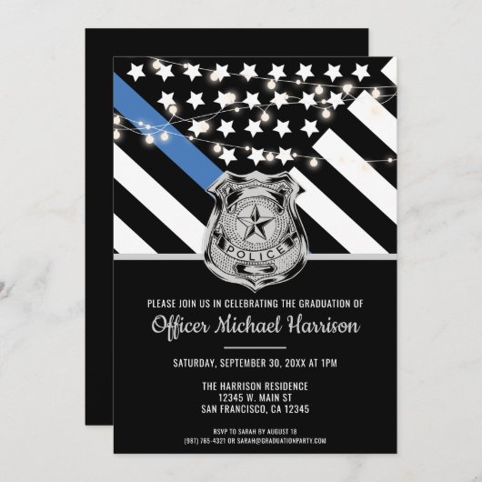 Politieacademie Afstuderen Handhavingsfunctionaris Kaart (Voorkant / Achterkant)