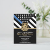 Politieacademie Afstuderen Handhavingsfunctionaris Uitnodiging Briefkaart (Staand voorkant)