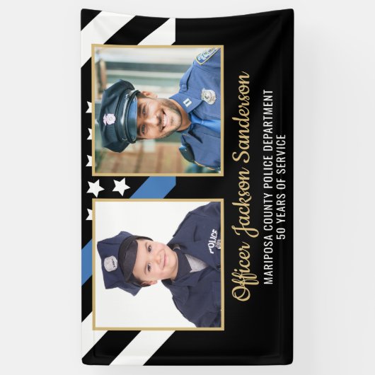 Politieacademie Afstuderen Rechtshandhaving Foto Spandoek (Verticaal)