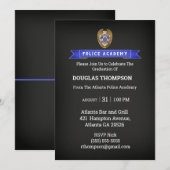 Politieacademie Afstuderen uitnodiging tot hoofdbo (Voorkant / Achterkant)