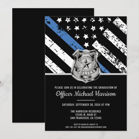 Politieacademie Afstuderen wetshandhaving Kaart (Voorkant / Achterkant)