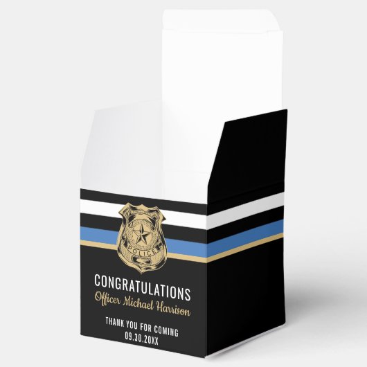 Politieacademie feliciteert afstudeerfeest bedankdoosjes (Geopend)