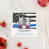 Politieacademie Foto Thin Blue Line Servet (Insitu)