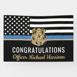 Politieacademie Gefeliciteerd Afstuderen Spandoek