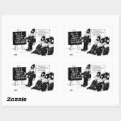 Politieacademie Rechthoekige Sticker (Vel)