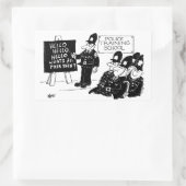 Politieacademie Rechthoekige Sticker (Tas)