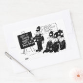 Politieacademie Rechthoekige Sticker (Envelop)