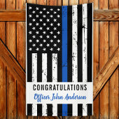 Politieacademie Thin Blue Line Spandoek