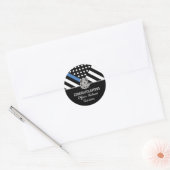 Politieacademie voor wetshandhaving Afstuderen Ronde Sticker (Envelop)