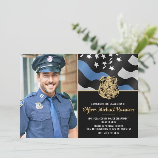 Politieacademie Wetshandhaving Afstuderen Aankondiging (Staand voorkant)