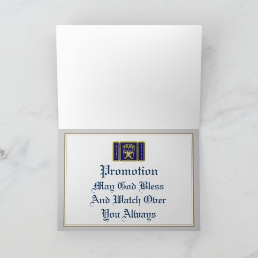 Politieadjunct-hoofdbevorderende Kaart (Binnen)