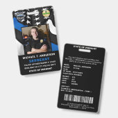 Politieafdeling Aangepaste Logo Foto Agent ID Badge (Voor- en achterkant)