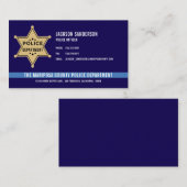 Politieafdeling Handhaving Sheriff Badge Visitekaartje (Voorkant / Achterkant)