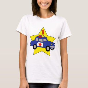 Politieagent 1e verjaardag t-shirt