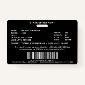 Politieagent Aangepaste foto Rechtshandhaving ID Badge (Achterkant)