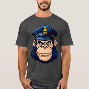 Politieagent aap T-shirt