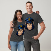 Politieagent aap T-shirt (Unisex)