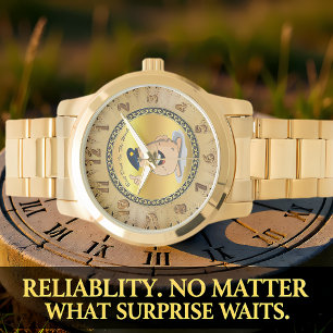 Politieagent aardappelen met blauw pet horloge