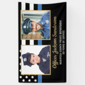 Politieagent Academie Afstudeerfeest 2 Foto Spandoek (Verticaal)