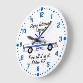 Politieagent — Afboeking Cadeau Douane Name Clock Grote Klok (Hoek)