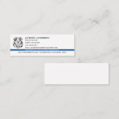 Politieagent Afdeling Rechtshandhaving Logo Mini Visitekaartje (Voorkant / Achterkant)