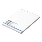 Politieagent Afdeling Rechtshandhaving Logo Notitieblok (Linkerzijde)