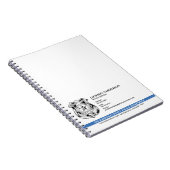 Politieagent Afdeling Rechtshandhaving Logo Notitieboek (Rechterzijde)