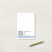 Politieagent Afdeling Rechtshandhaving Logo Post-it® Notes (Op bureau)