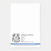 Politieagent Afdeling Rechtshandhaving Logo Post-it® Notes (Voorkant)