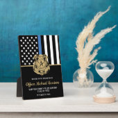 Politieagent Afstuderen Law Enforcement Academy Fotoplaat (Zijkant)