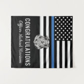 Politieagent Afstuderen Law Enforcement Academy Wandkleed (Voorkant (horizontaal))