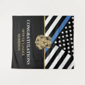 Politieagent Afstuderen Rechtshandhaving Wandkleed (Voorkant (horizontaal))