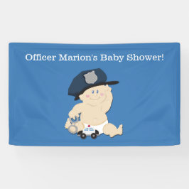 Politieagent Baby Cop Custom Banner