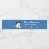 Politieagent Baby Cop Waterflesetiket Waterfles Etiket (Enkel label)