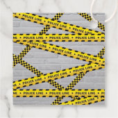 Politieagent Baby shower Bedankjes Labels (Achterkant)