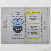 Politieagent Baby shower DIY Snoep Bar Wrapper